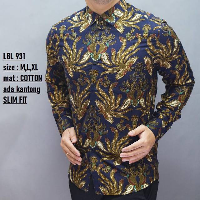 Batik kantor model slimfit kualitas premium