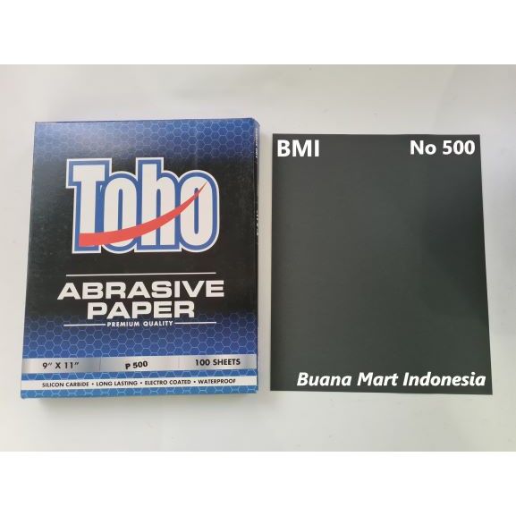 Amplas Duco TOHO No 500 | Amplas Lembar | Amplas Kertas Grit 500