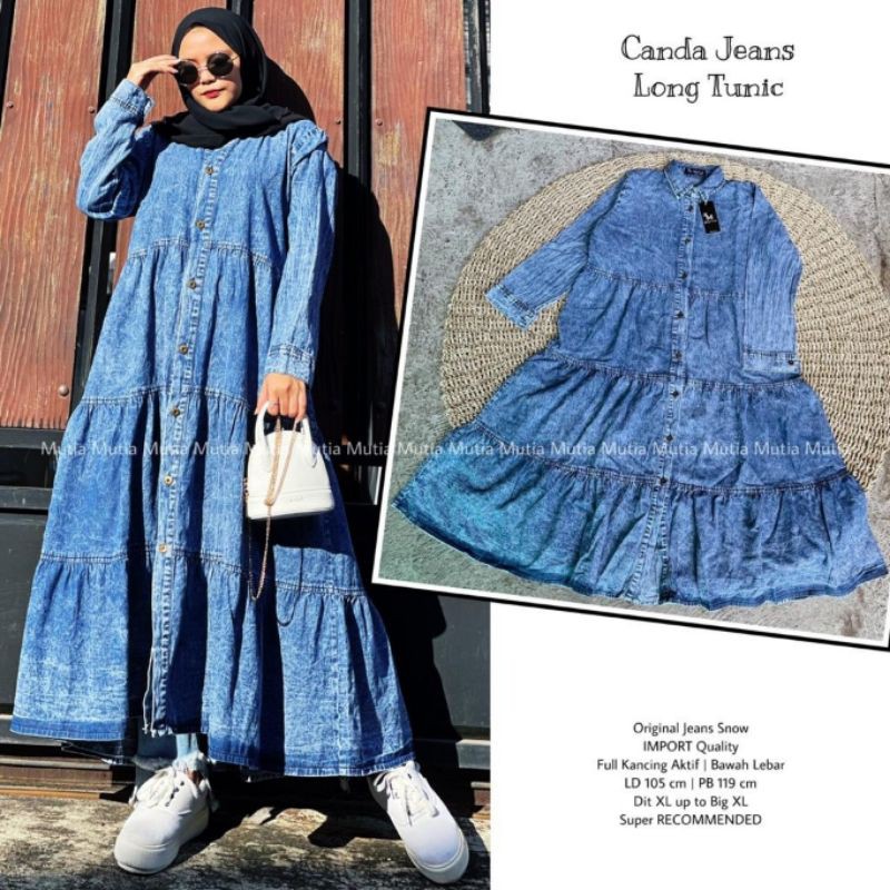 Canda jeans long tunik