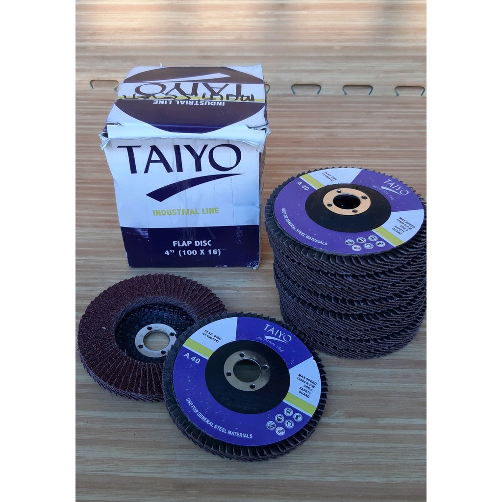 Amplas Tumpuk Susun Flap Disc Taiyo Grit 40 Murah