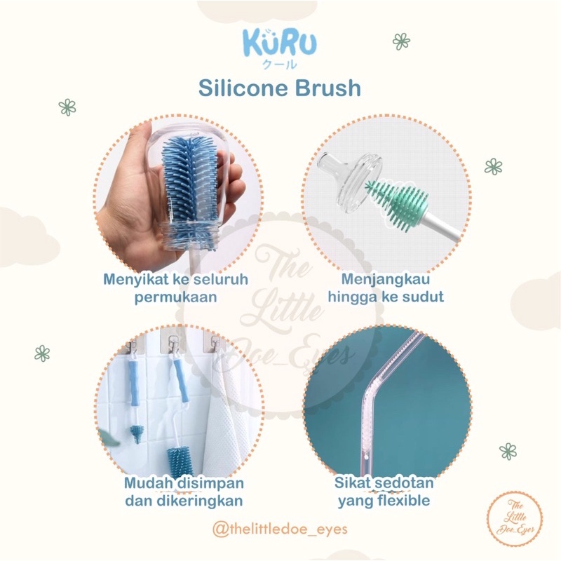 Kuru Silicone Bottle Brush