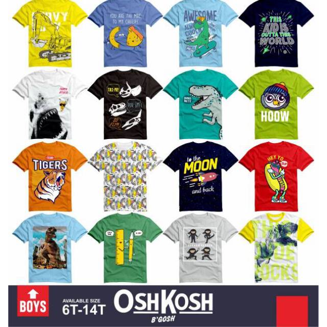 BISA COD Kaos oshkosh junior 68101214 Shopee Indonesia