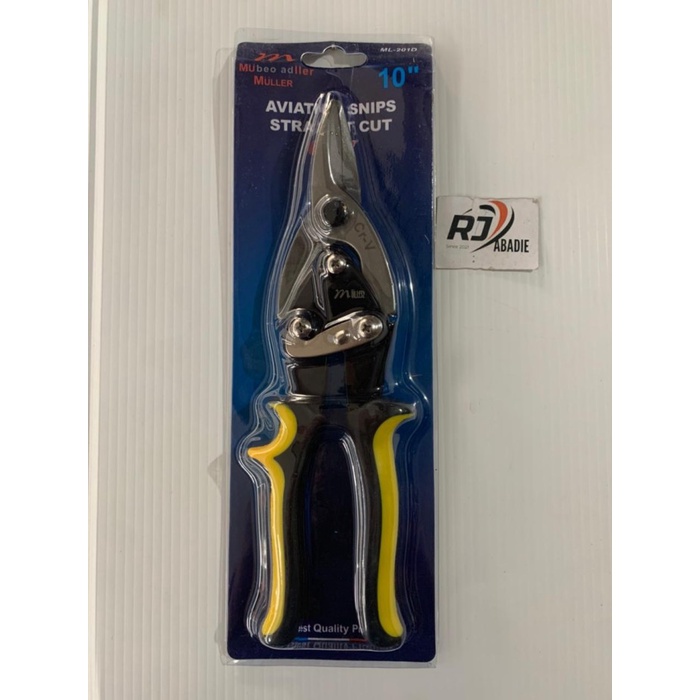 Gunting Seng Holo Galvalum Baja Ringan Aviation Snip Muller Lurus 10 Inch