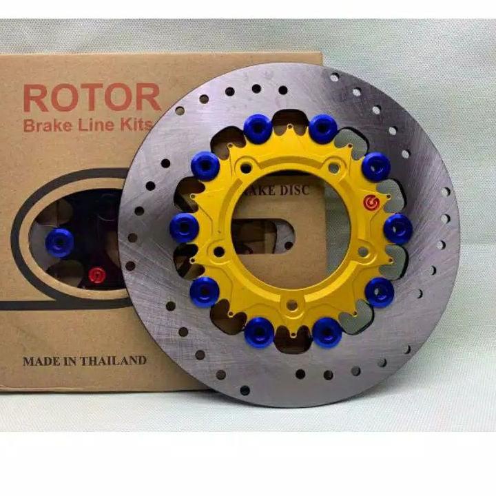 Terbaik DISC BRAKE DISC PIRINGAN CAKRAM DEPAN FLOATING 220MM  VARIO 150 ROTOR BREMBO LUBANG 5 