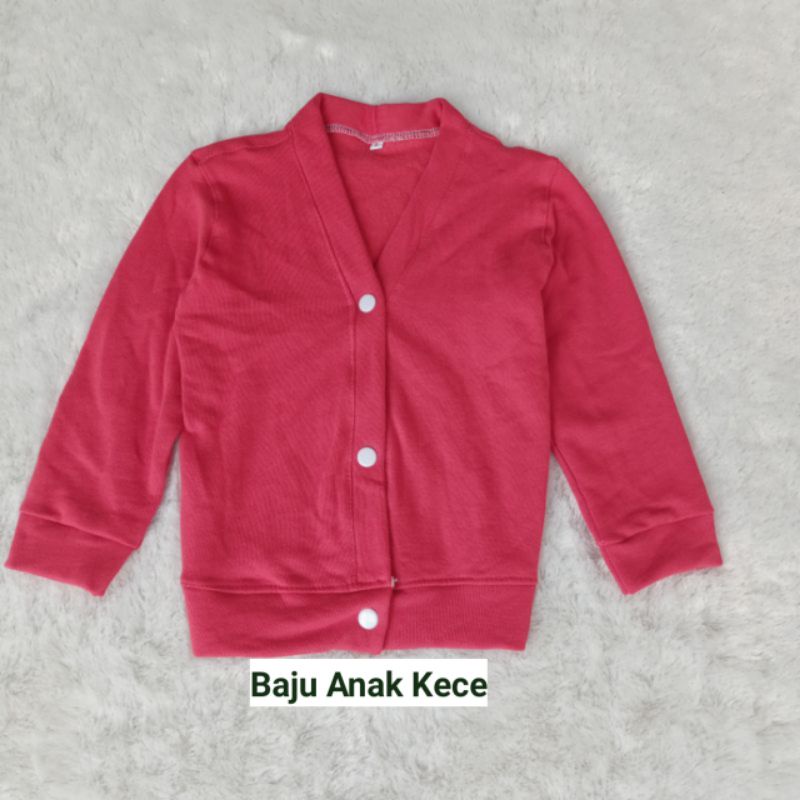 Kardigan Fleece Size L Usia 4 Tahun Kardigan Anak Perempuan Kardigan Anak Laki-Laki Masa Kini