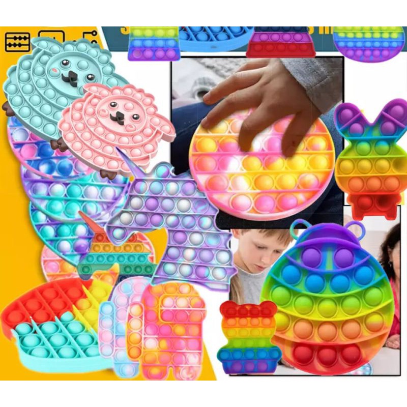 FIDGET BUBBLE/POP IT MINI-KEYCHAIN MINI POP IT