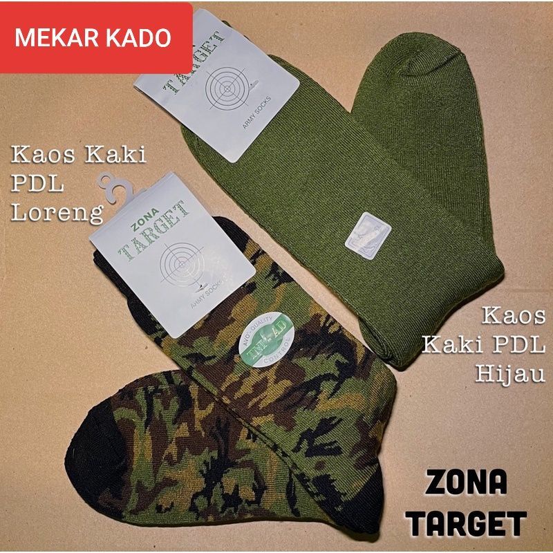 kaos kaki Satpam tebal target pdl panjang/loreng/hijau/hitam