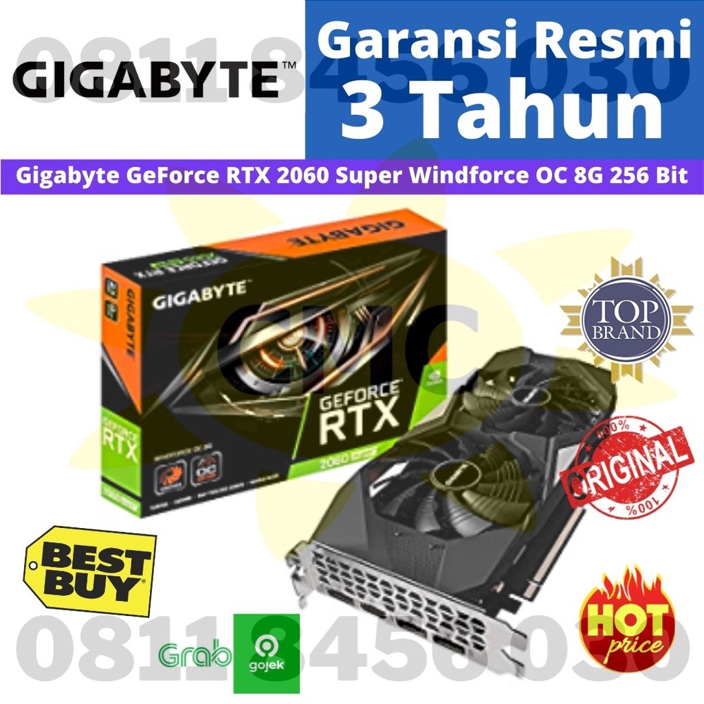 Gigabyte VGA Geforce RTX 2060 SUPER WindForce OC RTX2060 8GB DDR6 RESMI