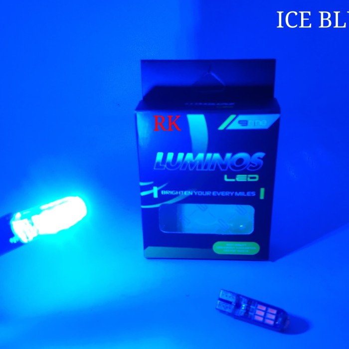 BOHLAM LAMPU SENJA SOKET T10 ICE SKY BLUE | LED T10 SENJA LUMINOS BLUE