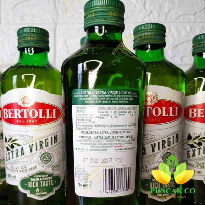 

TERLARIS!!!!!!963MO BERTOLLI Extra Virgin Olive Oil 500ML / Minyak zaitun murni BEST SELL