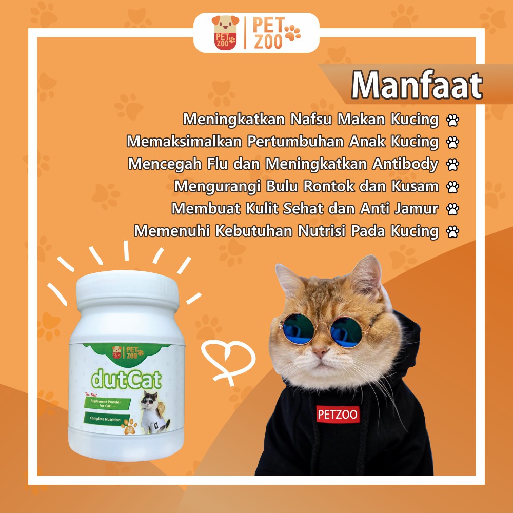 [D07] KUCING VITAMIN KUCING NAFSU MAKAN GEMUK CAT FOOD MAKANAN KUCING OBAT KUCING BULU RONTOK DUTCAT