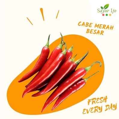 

Cabe Merah Besar 125 Gram Fresh Red Chili Cabai Sayur Hijau Segar