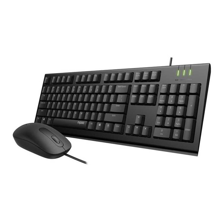 Rapoo X120 Pro Combo Keyboard &amp; Mouse Original Garansi Resmi