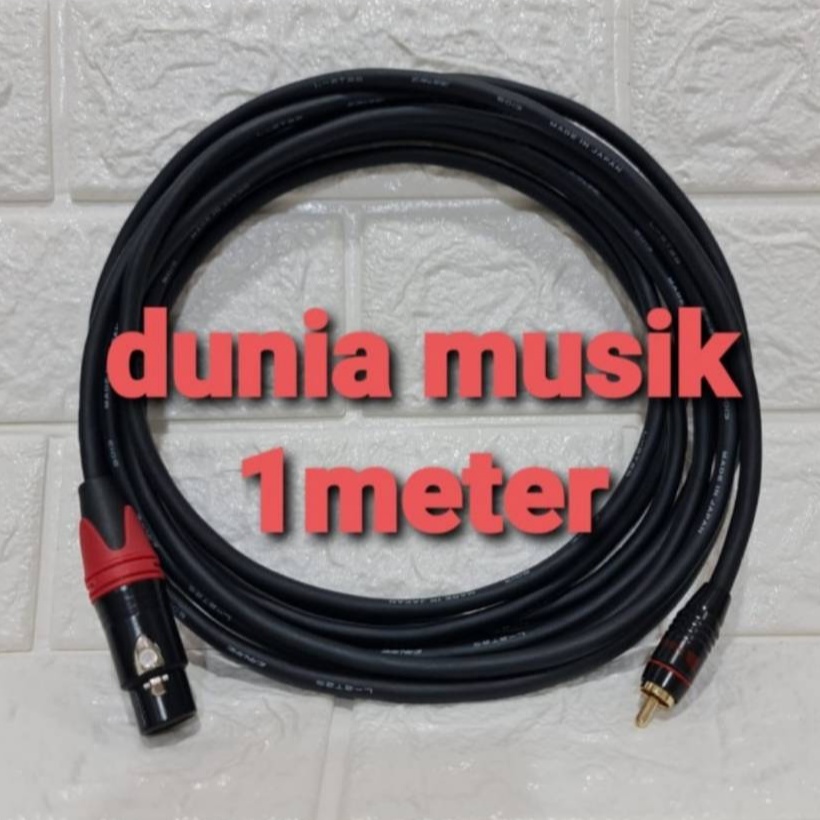 kabel Jack Canon xlr female to rca male / Jack rca ke Canon cewek