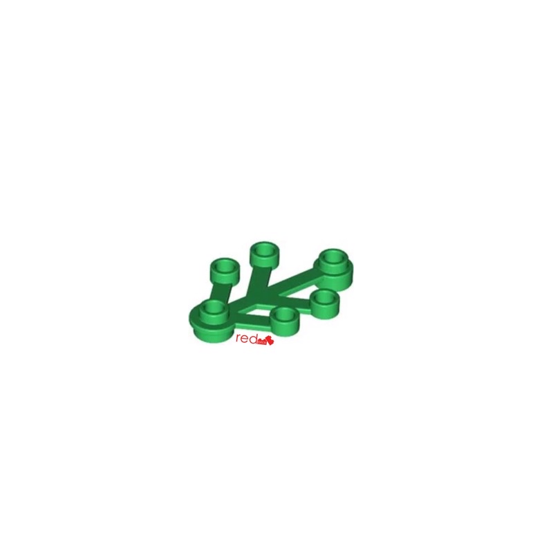 LEGO 2423 - 242328 Green Plant Leaves 4 X 3