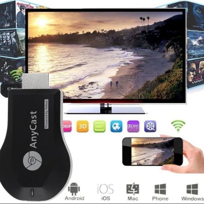 anycast dongle HDMI wireless WiFi miracast /ezcast super murah meriah