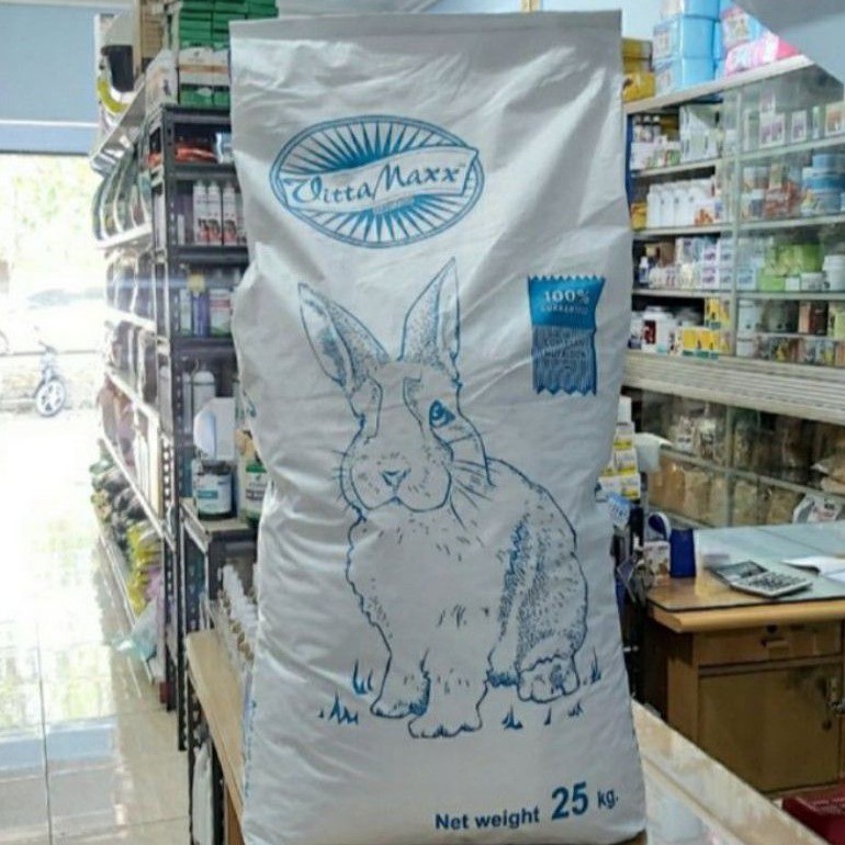 Grab Gojek Only makanan kelinci vitta maxx rabbit food - 25 kg