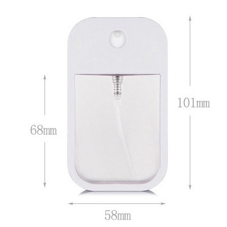 BOTOL SANITIZER 45ml Gen 1 KACA BENING TRANSPARANT KOTAK SQUARE GEN 1 READY POLOSAN BOTOL SAJA