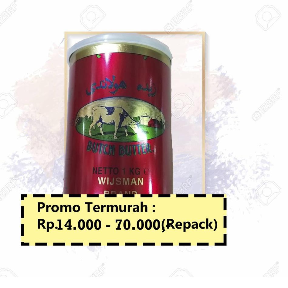 

GROSIR Repack Termurah Mentega Wijsman/Wisman Butter 50/100/200/250 Gr