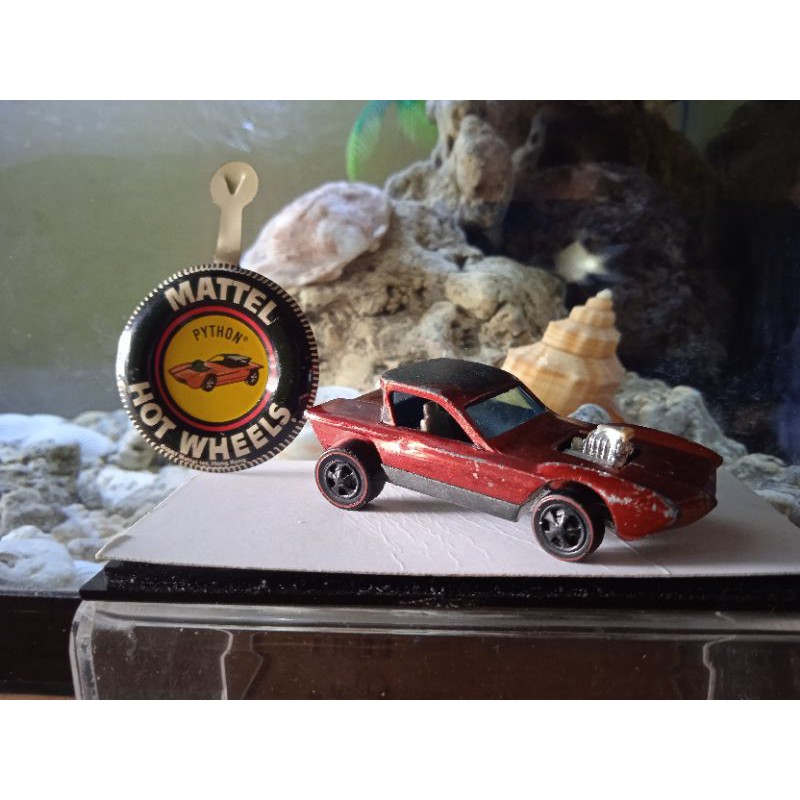 Hotwheels Redline Python + Pin Original Seri Sweet 16 Made in Hongkong Vintage Rare Lawas Langka