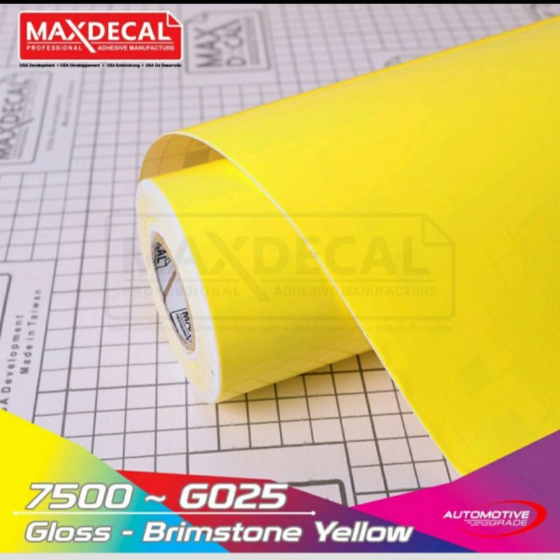 Sticker Stiker Skotlet Maxdecal Max Decal Brimstone Yellow Kuning lemon 7500 G025