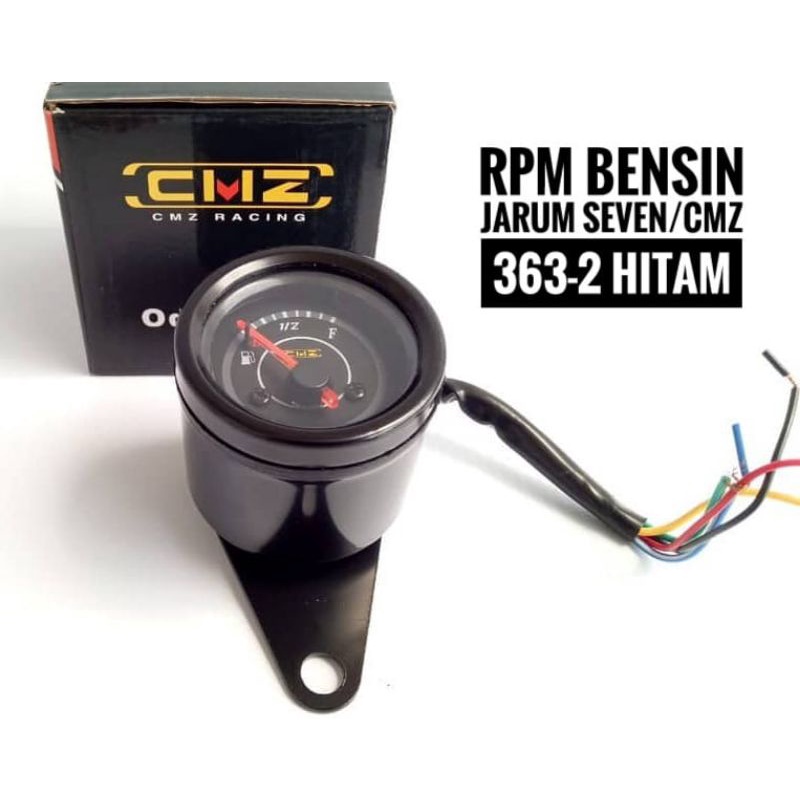 RPM bensin jarum CMZ 363 crom/hitam