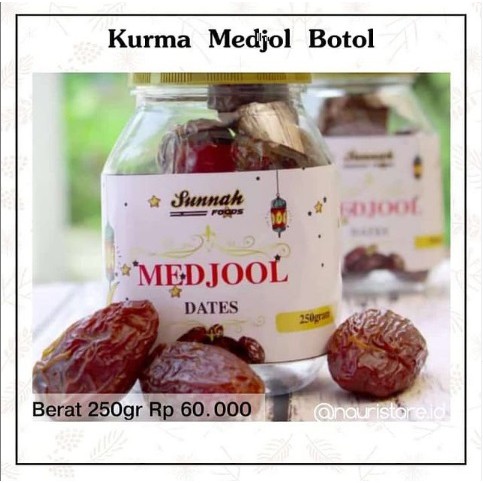 

Kurma Medjol Botol 250gr