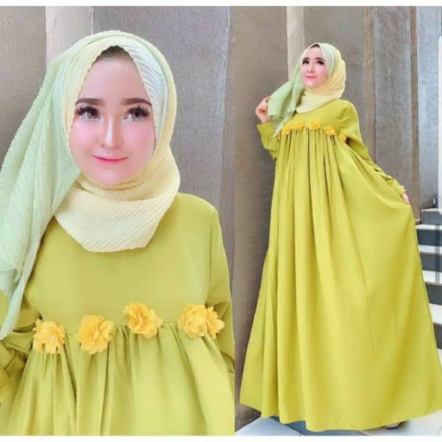 Najwa maxi dress gamis wanita