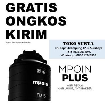 monggo] Tangki air / Tandon / Toren MPOIN WAVE 300 Liter
