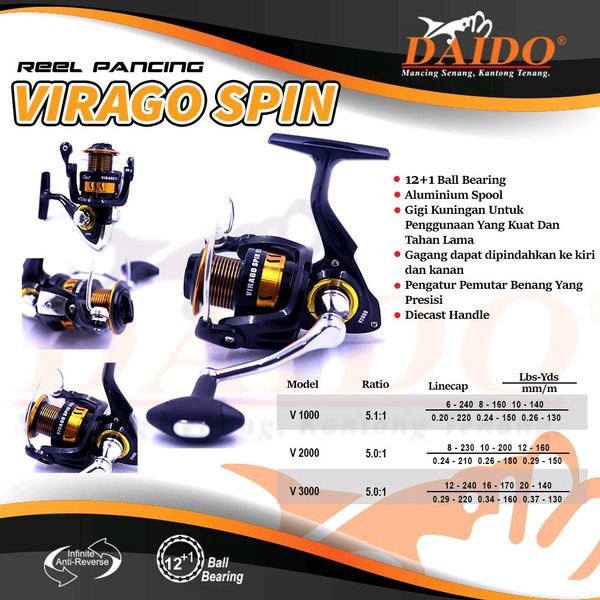 reel daido virago 1000