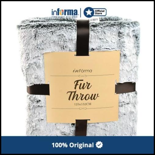 Informa - Selimut Throw Alaska Grey 125X152Cm
