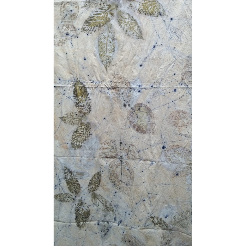Ecoprint Kain Katun Grey