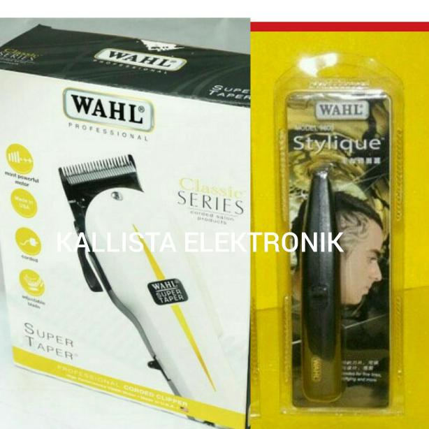 Paket Alat Cukur Rambut Wahl Classic series Usa Dan Wahl Ukir 9808