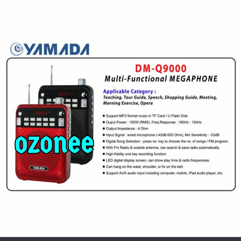 WAISTBAND PA SPEAKER PINGGANG MINI YAMADA DM-Q9000
