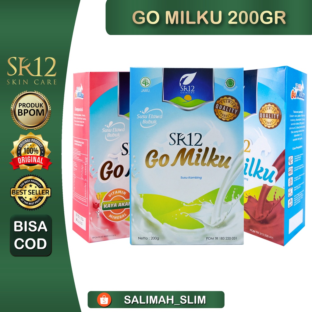 

GOMILKU SR12 / SUSU KAMBING ETAWA SR12 200 GRAM