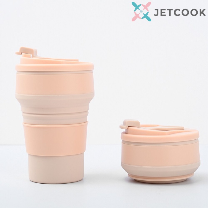 JetCook Collapsible Cup / Foldable Cup 500ml - Gelas Lipat Silicone Portable Tahan Panas