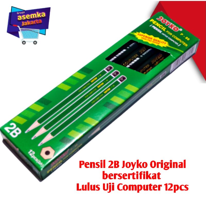 Pensil 2B Joyko Bersertifikat Lulus Uji Computer 12pcs