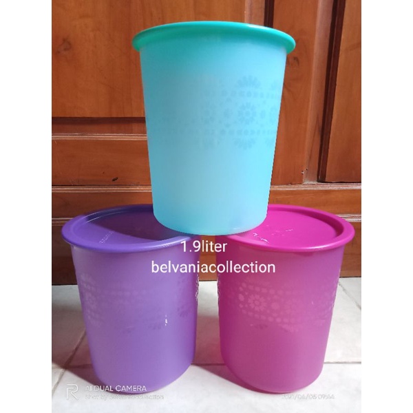 Tupperware toples small mosaic canister 1.9liter 1pcs