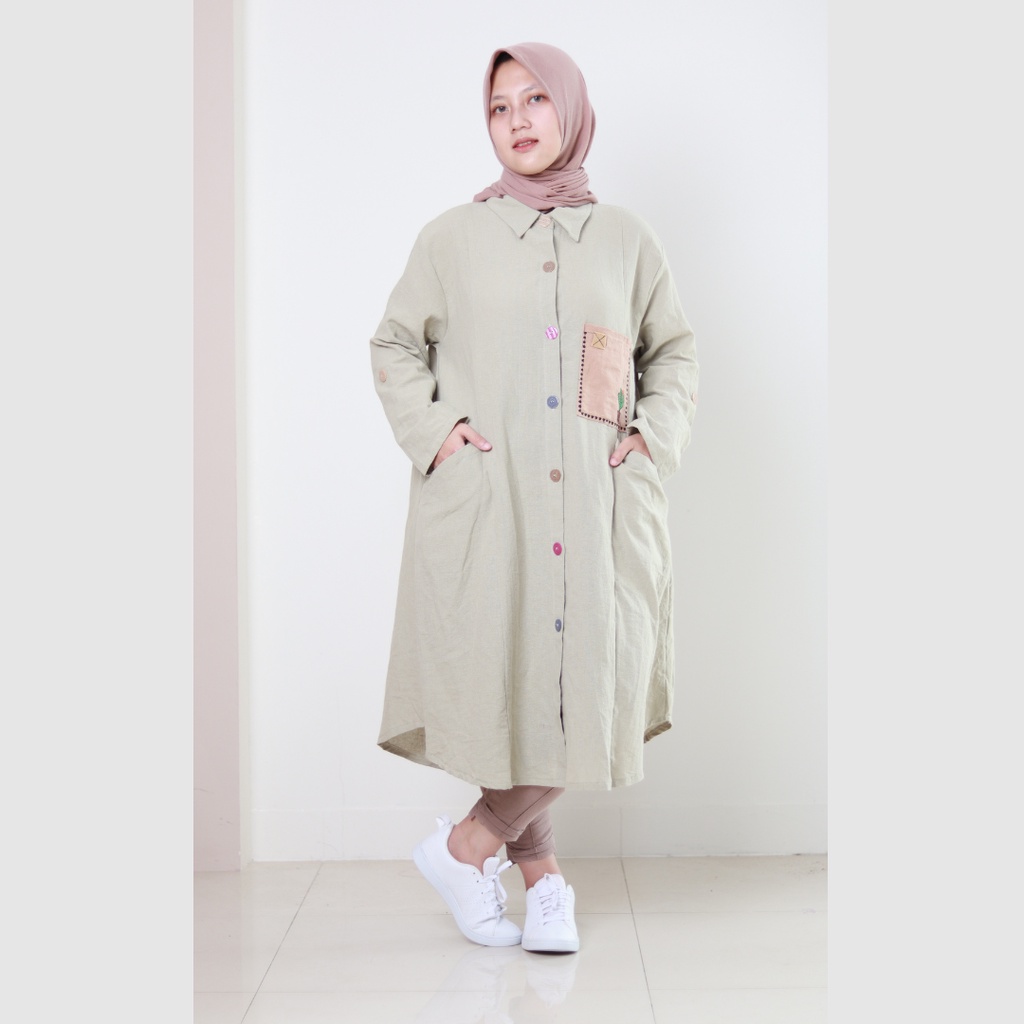 Baju Wanita | Sahmura Tunik Panjang by Elzanteri