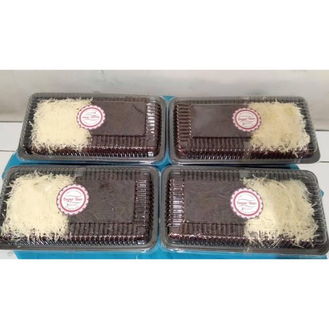 

Brownis kukus hias / topping cokelat keju