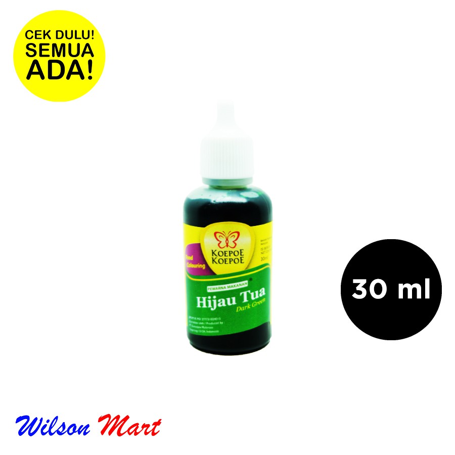 

KOEPOE KOEPOE PEWARNA HIJAU TUA 30 ML