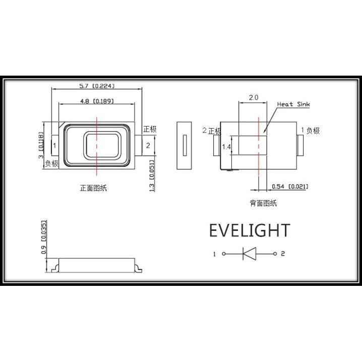 SMD LED Chip 5730 UV Ultraviolet HPL Lamp Purple Lampu Ultra Violet