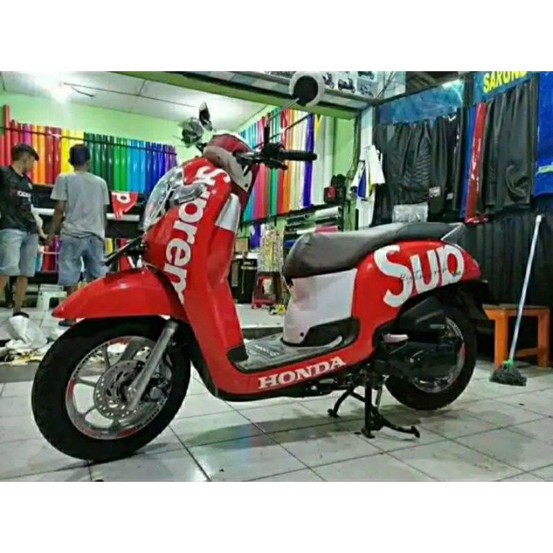 Stiker decal honda scoopy Supreme full body