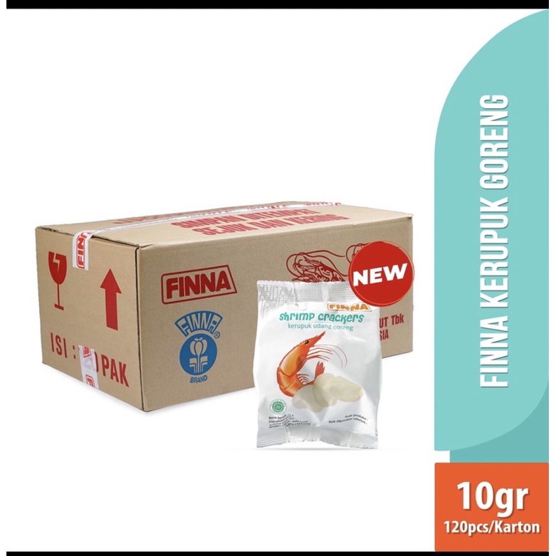 (FreeOngkir) Kerupuk Udang Finna matang 1 box dus kardus murah cod Halal Terpopuler