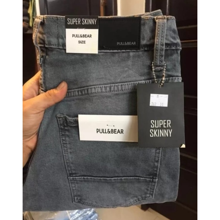 Celana Jeans Skinny Stretch Pull&amp;Bear Pria Terlaris-Celana Softjeans Import Hight Quality