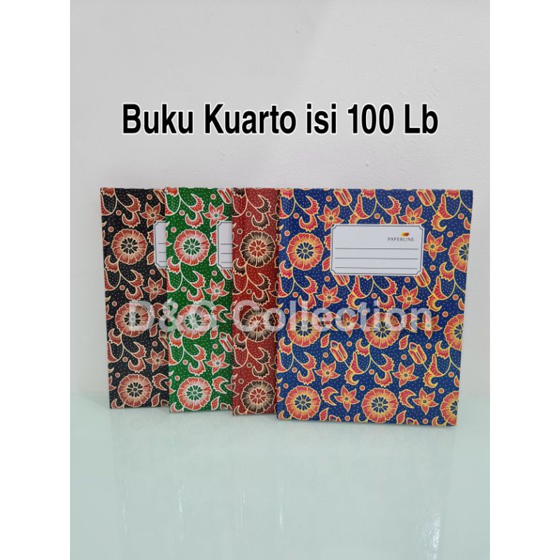 

BUKU KUARTO ISI 100 LEMBAR PAPERLINE/BUKU AKUNTANSI KUARTO