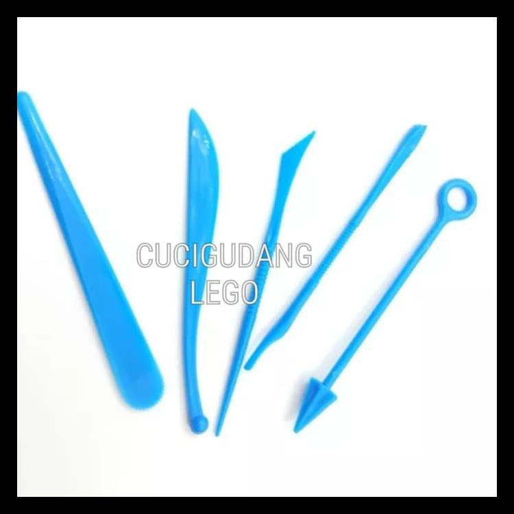 Alat Potong Pasir Kinetik Pisau Potong Pasir Kinetik Play Doh Set 5Pcs Terlengkap