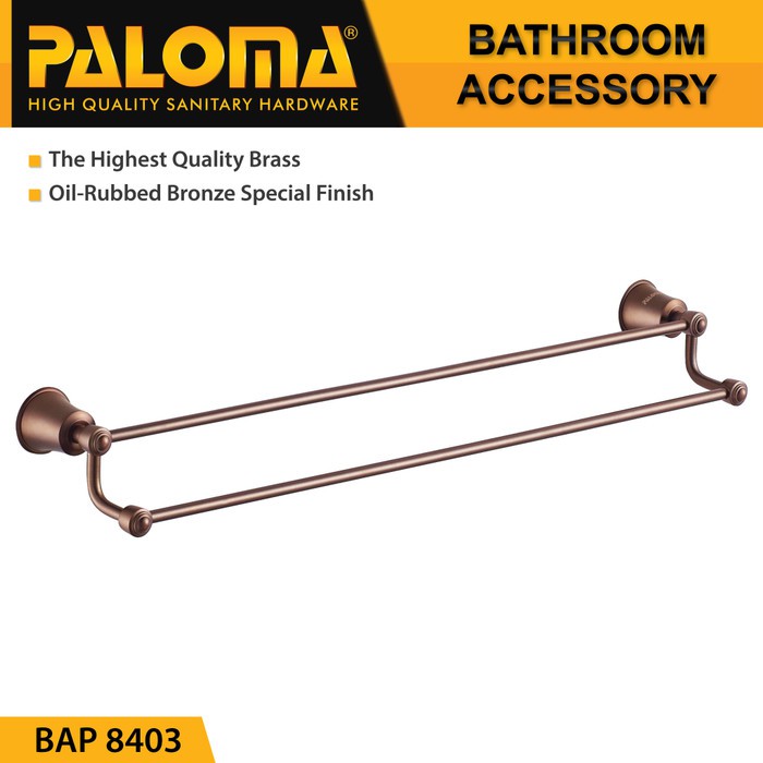 PALOMA BAP 8403 Rak Handuk Baju Gantungan Hanger Dinding Kamar Mandi