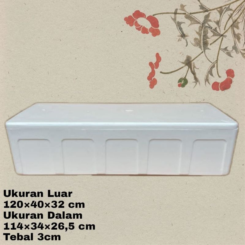 Box Styrofoam AG 120x43x32 cm / Box Sterofom Icebox Pendingin