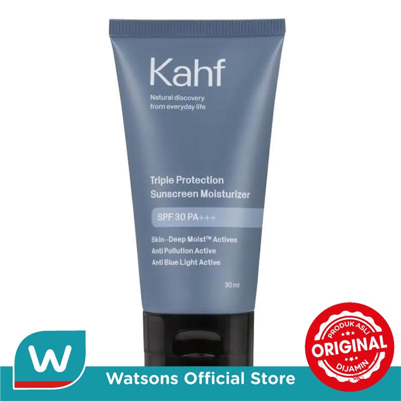 Promo Harga Kahf Triple Protection Sunscreen Moisturizer SPF 30 30 ml - Shopee